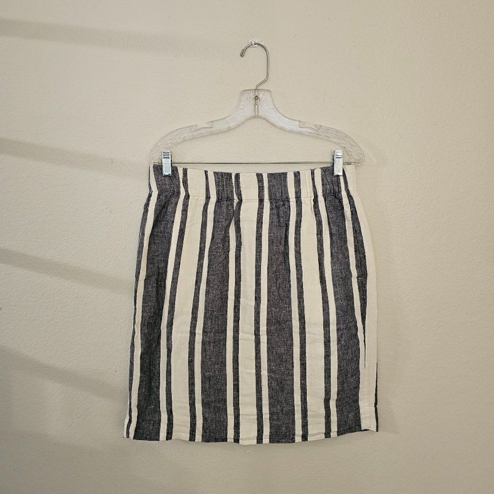 J. Crew Striped Lined Skirt Sz M